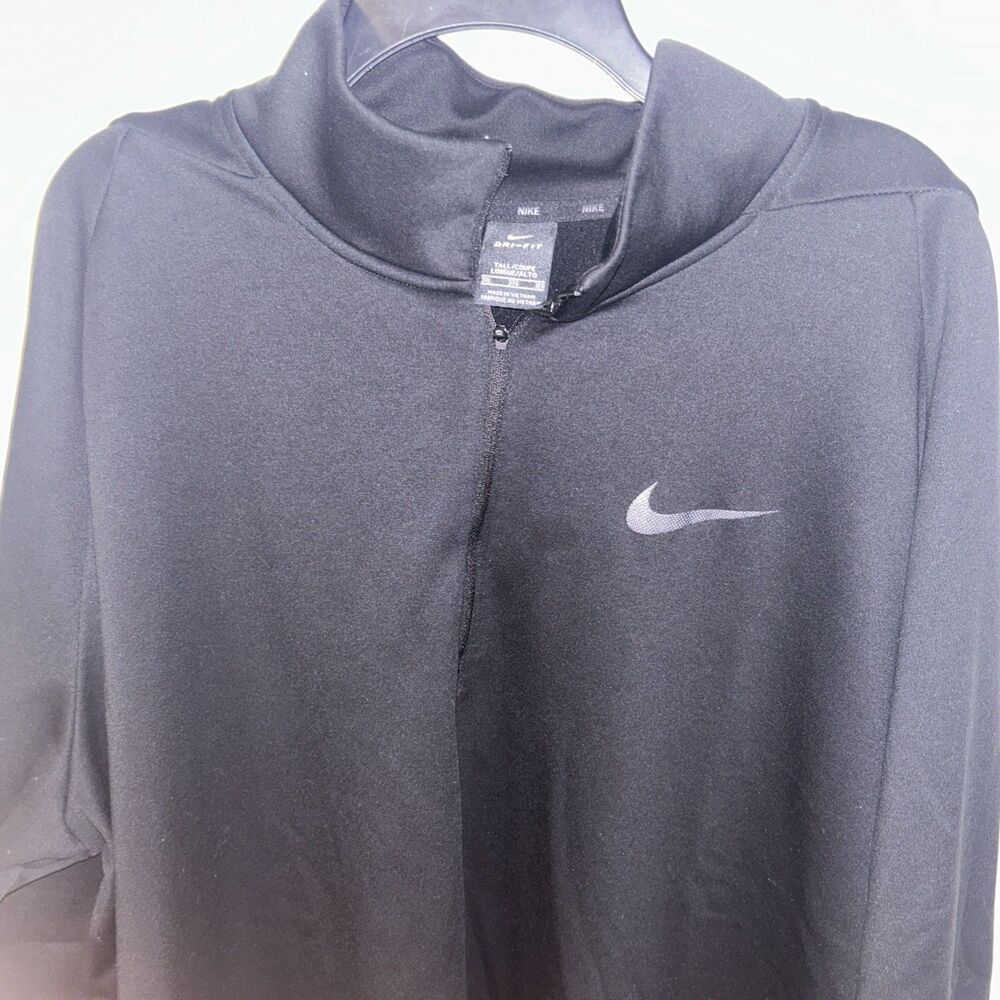 Nike Dri-FIT Men's Black Quarter-Zip Fleece-Lined Pullover Jacket Size 3xl